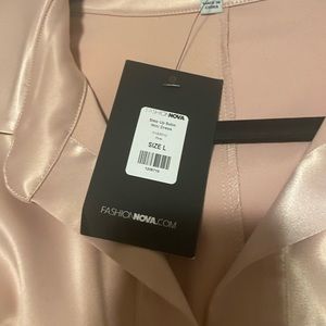 Fashion Nova pink satin dress